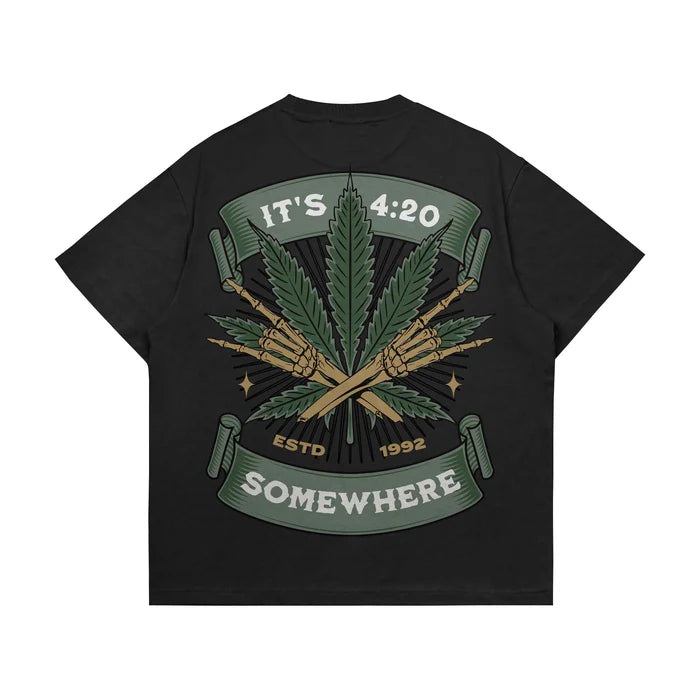 Somewhere Weed Oversized T-shirt