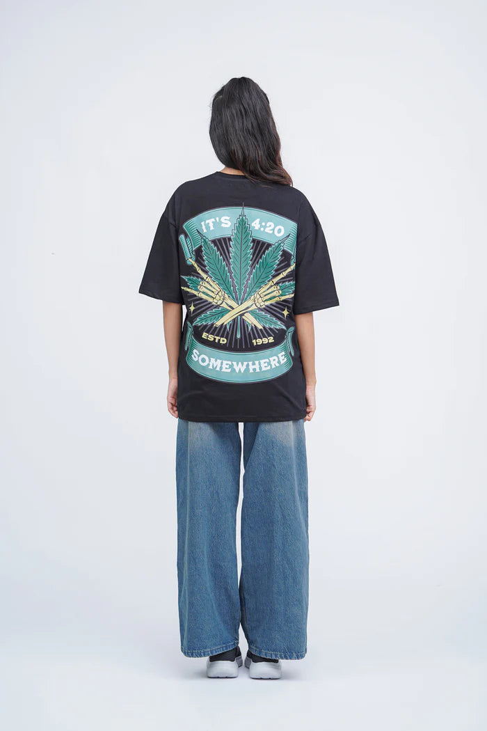 Somewhere Weed Oversized T-shirt
