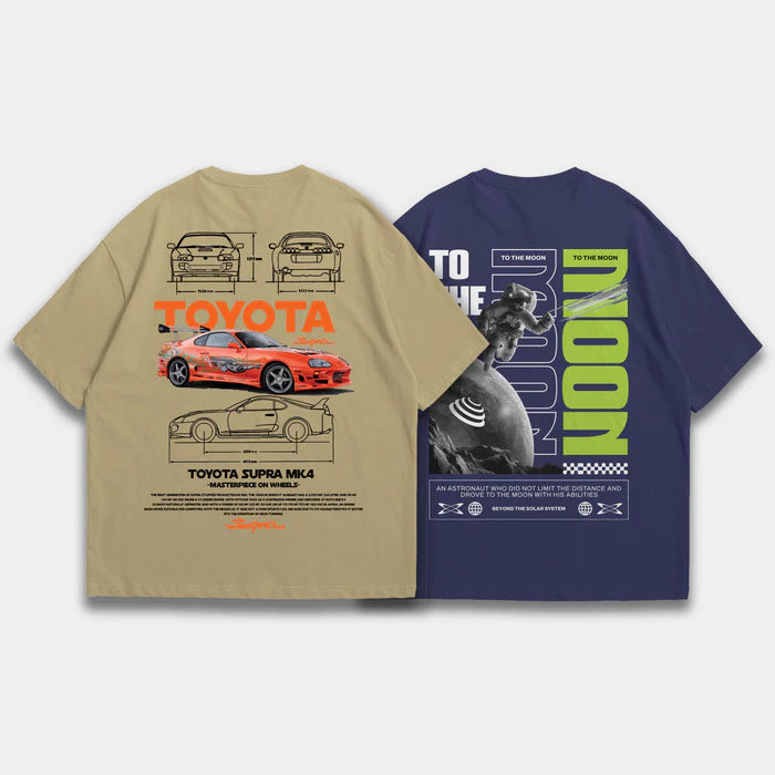 Pack Of 2 Oversized Tshirts
