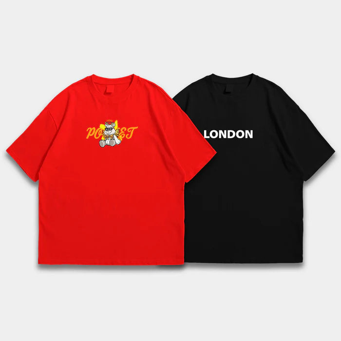 Pack Of 2 Oversized Tshirts