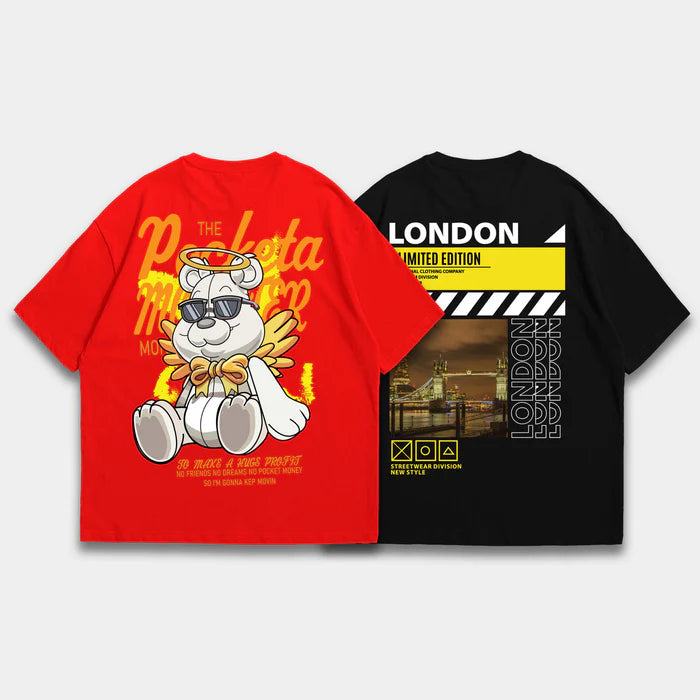 Pack Of 2 Oversized Tshirts