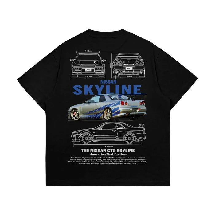 GTR SkyLine - Oversized T-shirt