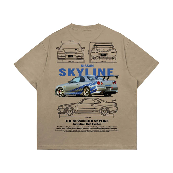 GTR SkyLine - Oversized T-shirt