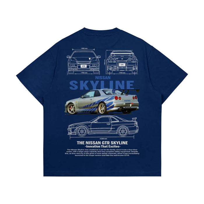 GTR SkyLine - Oversized T-shirt