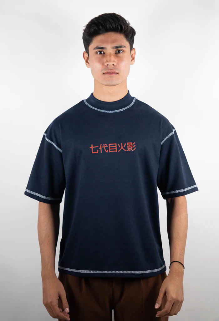 Contrast Stitch – Navy Blue – Naruto