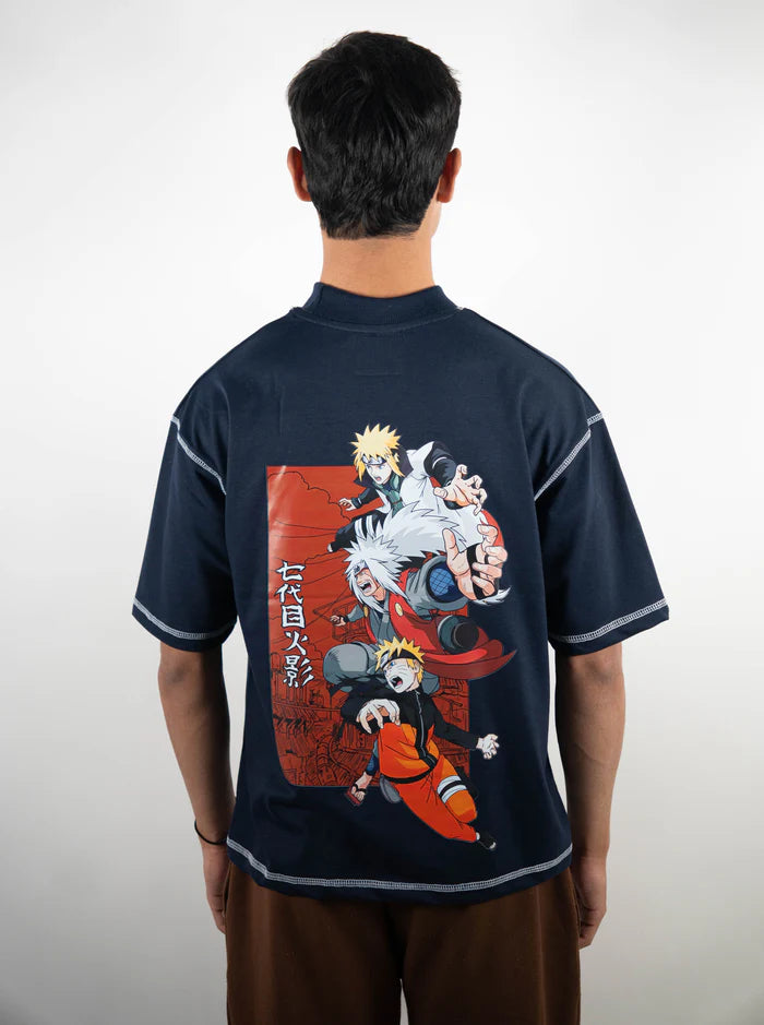 Contrast Stitch – Navy Blue – Naruto