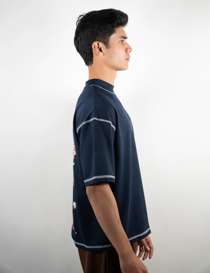 Contrast Stitch – Navy Blue – Naruto