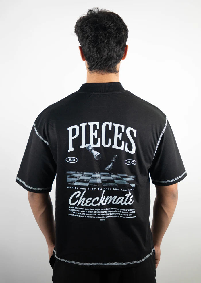 Contrast Stitch – Black – Checkmate