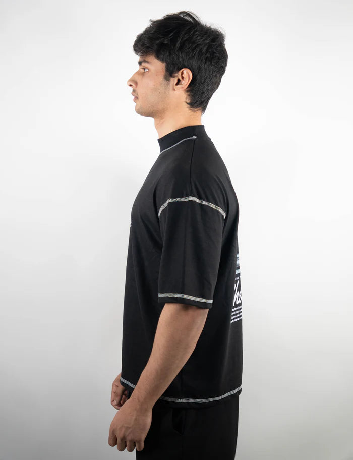 Contrast Stitch – Black – Checkmate